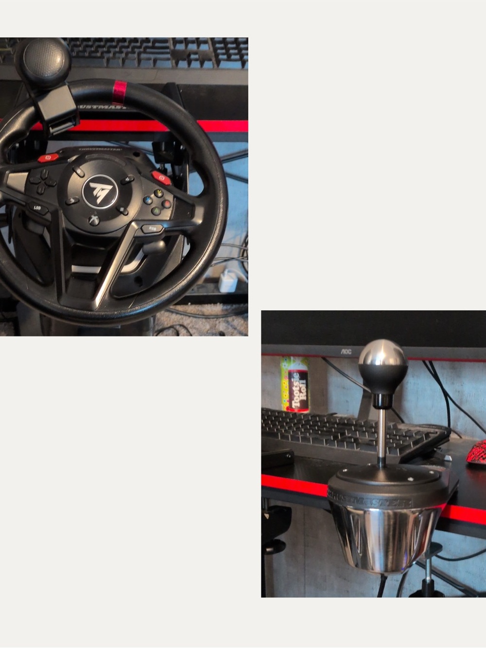 Racing Wheel and Shifter Gaming Controller - Black